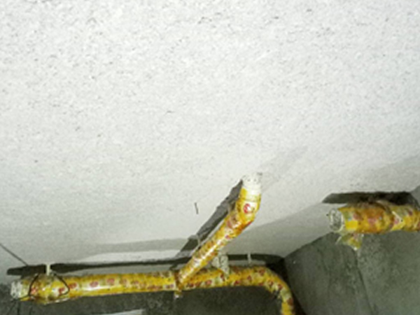 超細(xì)無機(jī)纖維噴涂實(shí)拍